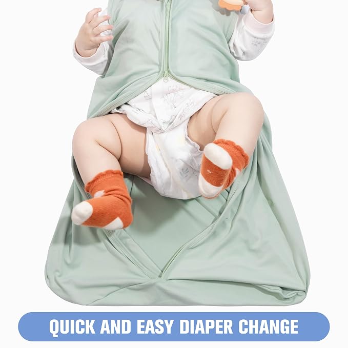 Baby Sleep Sack 6-12 Months Baby Wearable Blanket 100% Rayon Cotton 2-Way - Image 4
