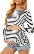 Maternity Shirts Long Sleeve Pregnancy Top by MIRAZEN