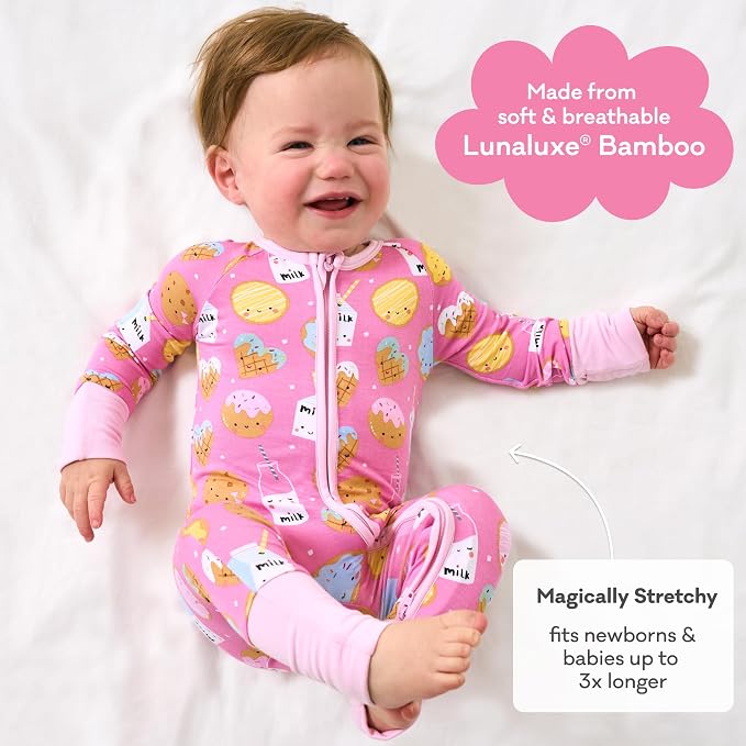 Little Sleepies Pajamas for Baby Boys & Girls, Viscose from Bamboo Baby Pajamas - Image 3