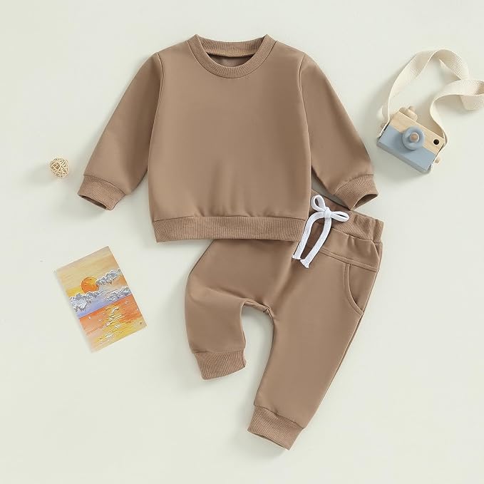 Tiaham Baby Boy Clothes Girl Outfits Fashion Sweatshirt Sweat Pant Kids Toddler - Image 3