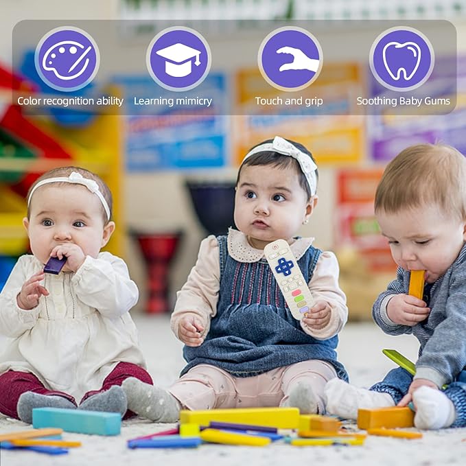 Chuya Silicone Baby Teether Toy TV Remote Control Shape Chew Toy - Image 7