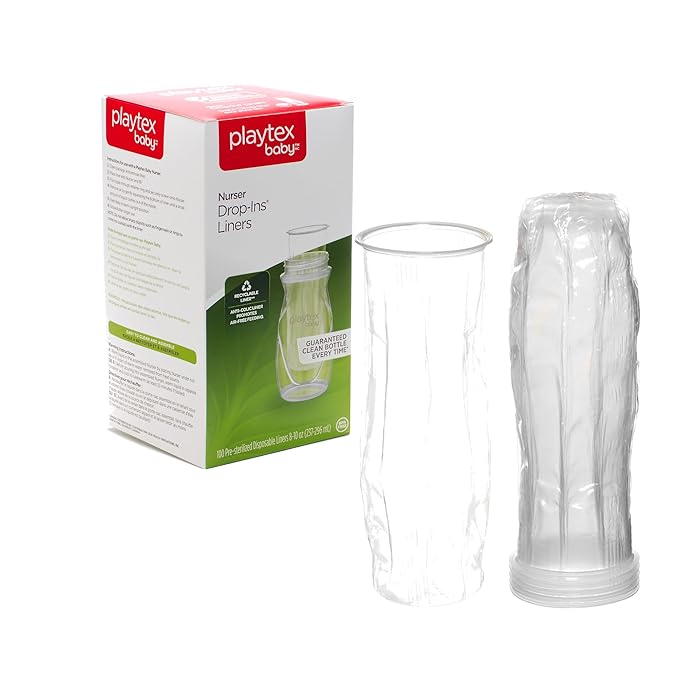 Playtex Baby Nurser Pre-Sterilized Disposable Drop-Ins Baby Bottle Liners by PlaytexBaby