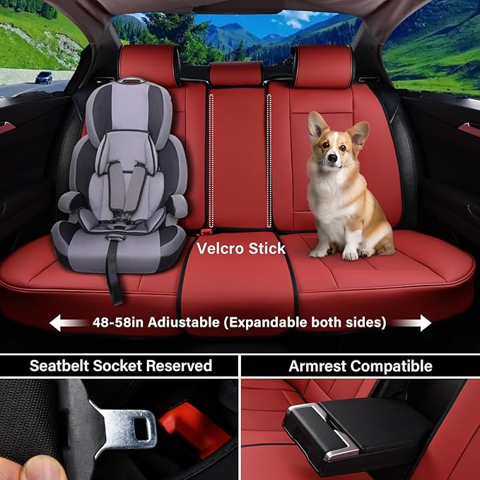 Coverado Car Seat Covers Full Set, Seat Covers - Image 3