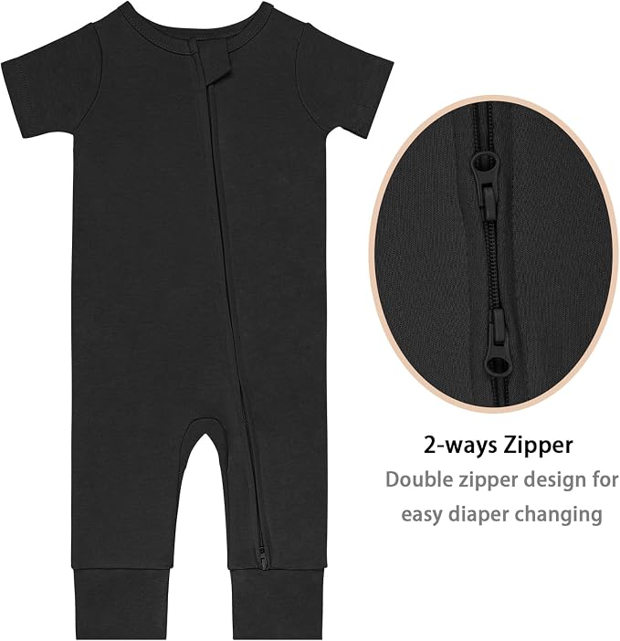 GUISBY Footless Short Sleeve Baby Pajamas - Image 2