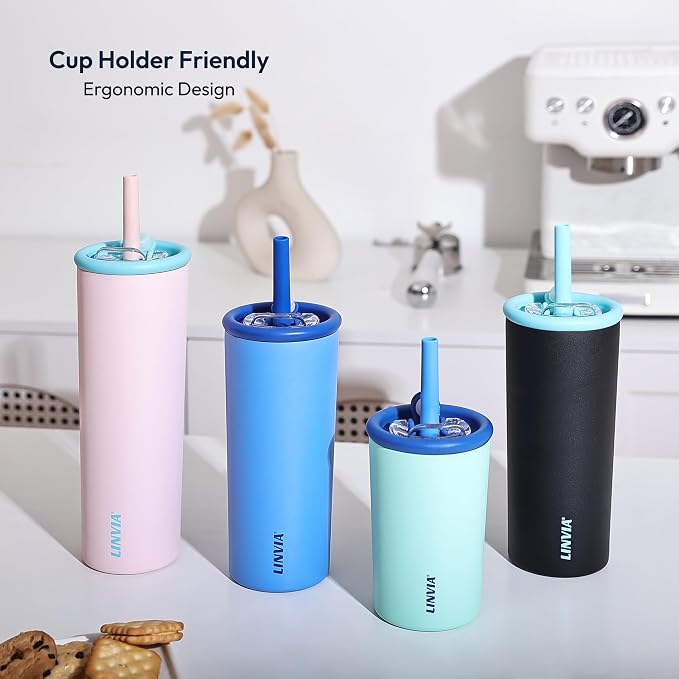 Candy Tumbler, 25 oz Kids Insulated Stainless Steel Water Bottle - Image 6