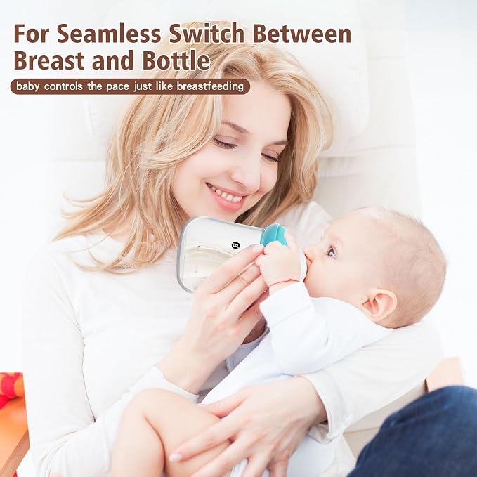 Glass Baby Bottles with Natural Response Nipple Size S - Image 2