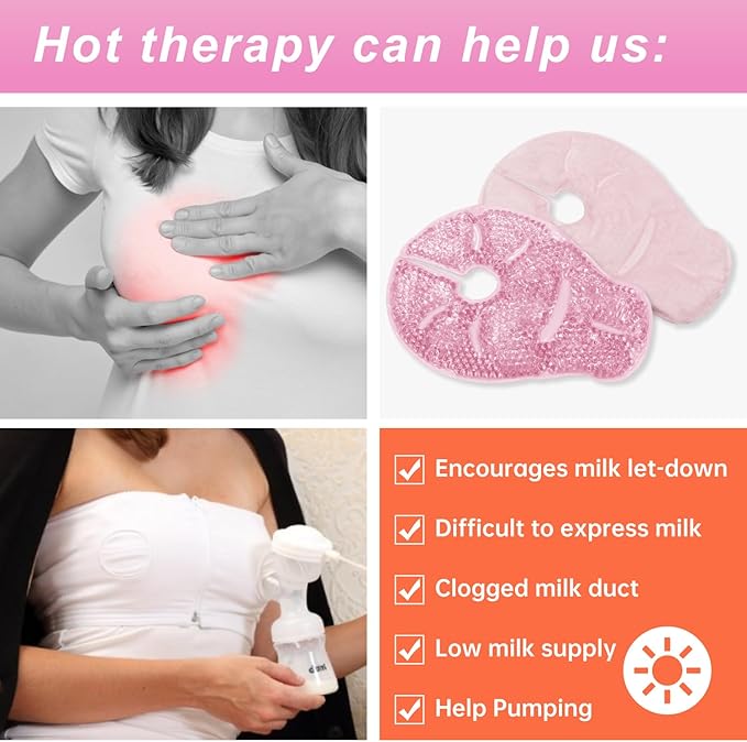 Breast Therapy Ice Packs Large Hot Cold Breast Pads, Nipple Cooling Gel Pads - Image 3