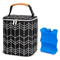 BreastMilk Cooler Bag with Ice Pack Fits 4 Baby Bottles Up to 9 Ounce, Baby by BABEYER