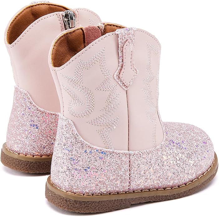 BMCiTYBM Baby Cowboy Cowgirl Boots Infant Western Shoes Boys Girls Round Toe - Image 5