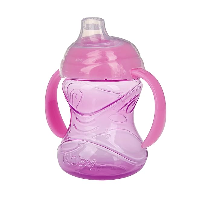 Nuby Clik-It Grip N' Sip Soft Spout No-Spill Training Sippy Cup - 10 oz - 4+ - Image 6