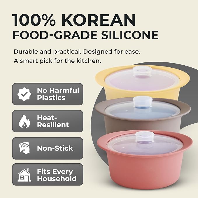 27oz Platinum Silicone Microwave Steamer Pot - Image 2
