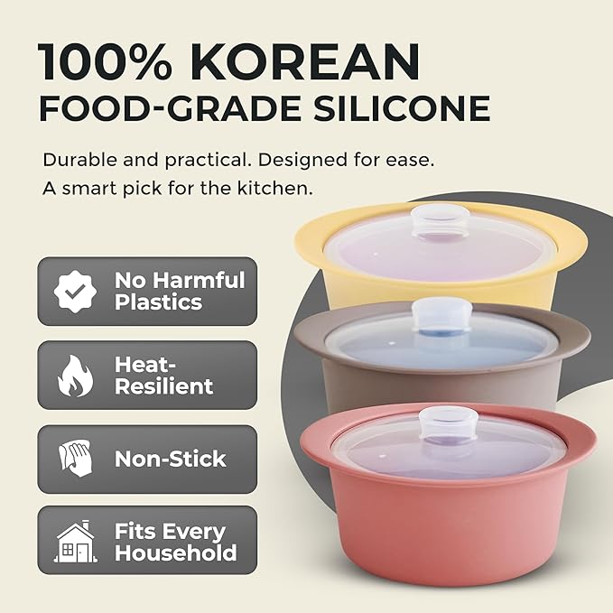 27oz Platinum Silicone Microwave Steamer Pot - Image 2