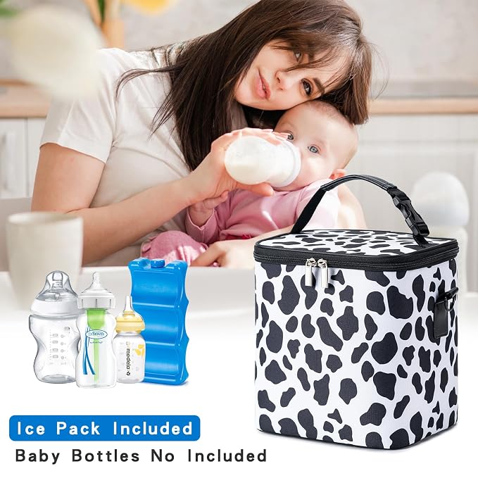 Breastmilk Cooler Bag with Ice Pack Fits 6 Baby Bottles Up to 9 Ounce, Baby - Image 6