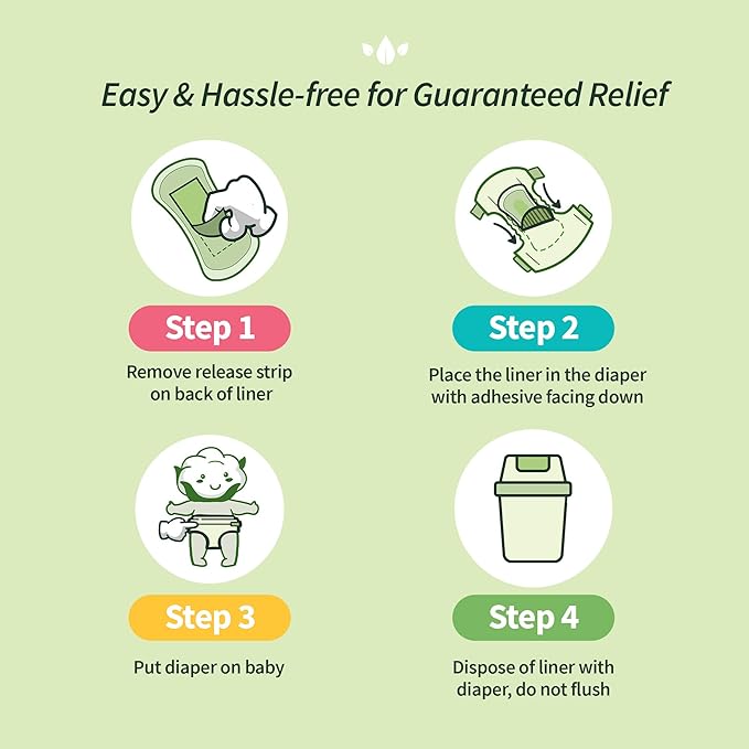 Organyc 100% Certified Organic Cotton Baby Diaper Liner - Image 3