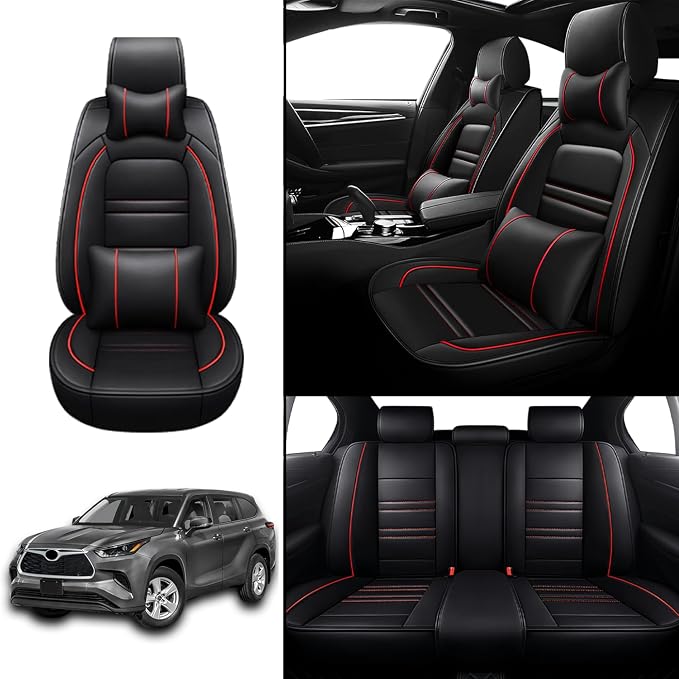Car Seat Covers for Toyota Highlander 2001-2025 | 5-Seats Seat Covers, - Image 2