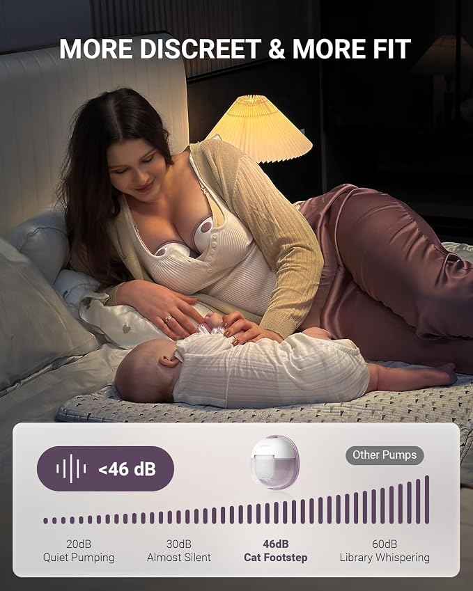 Heated Wearable Breast Pump, Industry-Leading Heating Tech, Innovative Magnetic - Image 7