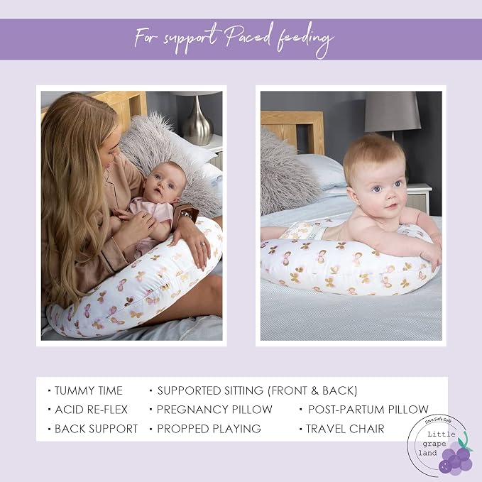 Little Grape Land Nursing Pillow, Breast Feeding Pillows - Image 8