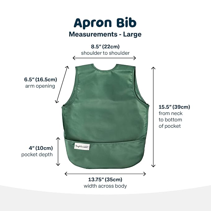 Tiny Twinkle Short Sleeve Apron Bibs - Image 5