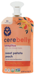 Cerebelly Organic Baby Food Pouches – Organic Sweet Potato Peach Pouch Protein by Cerebelly