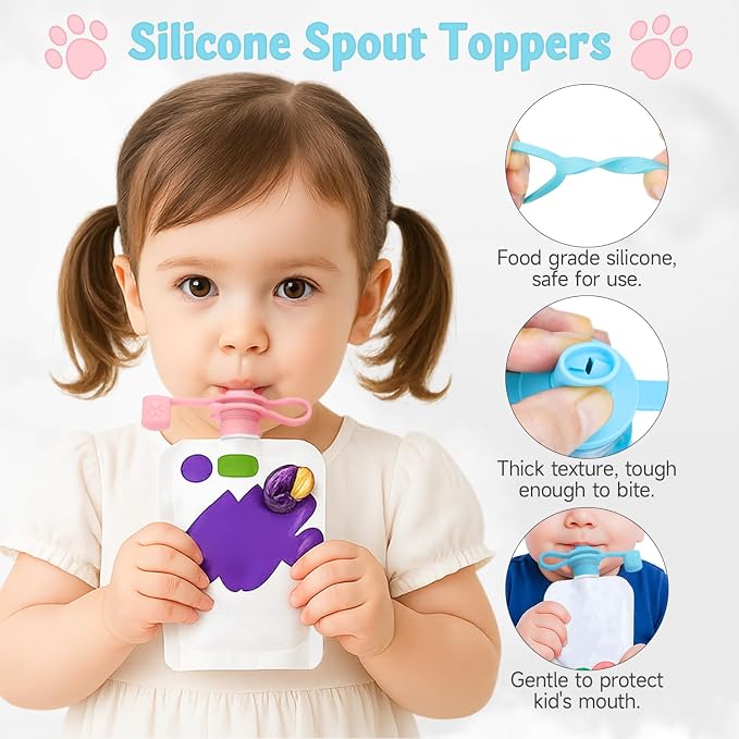MORLIKE LIVING 2-in-1 Water Bottle Cap, 100% Silicone Topper - Image 2