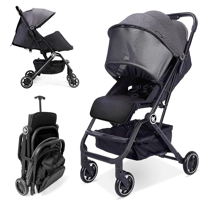 Lightweight Baby Stroller, Compact Travel Stroller by ROLLINGSURFER