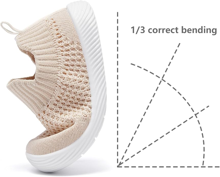 MORENDL Baby Toddler Walking Socks Non-Slip Breathable Unisex Casual Sneakers - Image 5