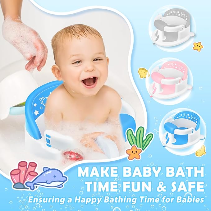 Baby Bath Seat for Babies 6 Months & up, Baby Bath Seat, Non-Slip Toddler Bath - Image 2