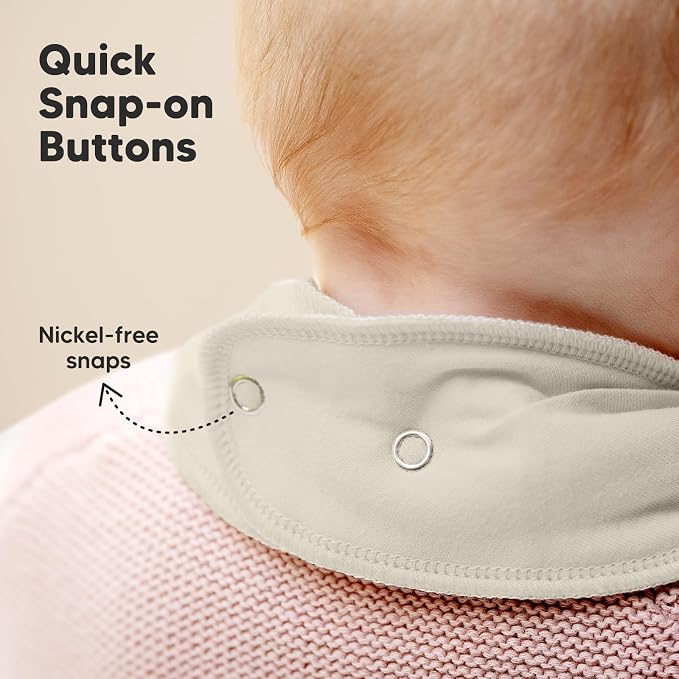 8-Pack Organic Baby Bandana Bibs - Image 8