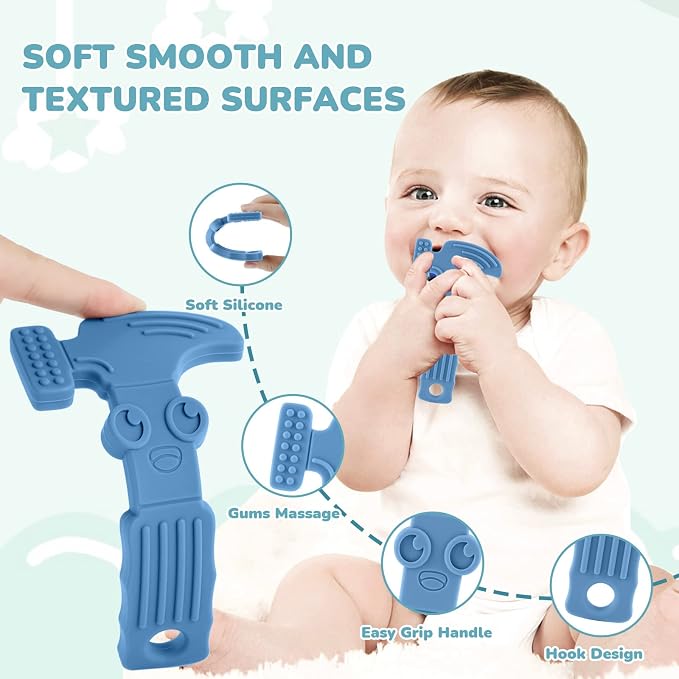 TYRY.HU Baby Teething Toys for Babies, Baby Teether Toys, BPA Free Silicone - Image 3
