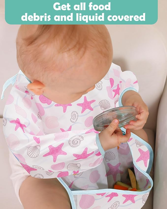 Lictin Long Sleeve Bibs 5 Pack - Image 7