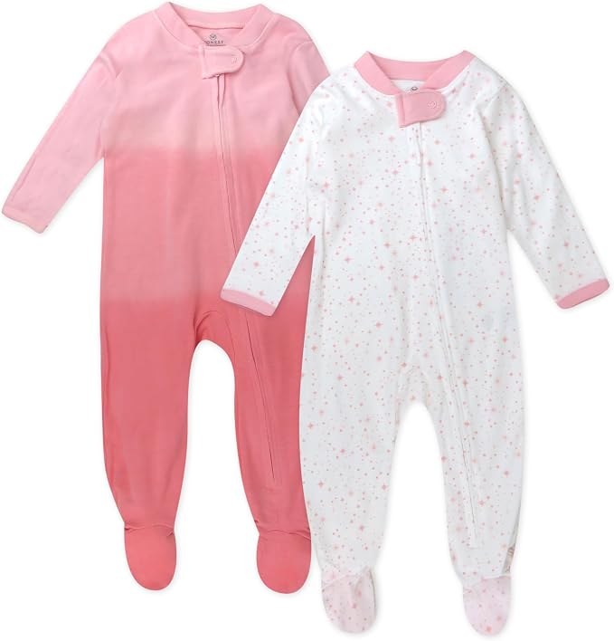HonestBaby Sleep and Play Footed Pajamas One-Piece Sleeper Jumpsuit Zip-Front by HonestBaby