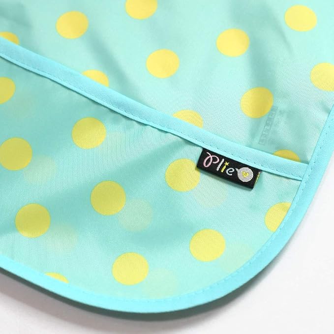 Short Sleeve Waterproof Bib for Toddlers – Feeding Apron for Mealtime, - Image 2