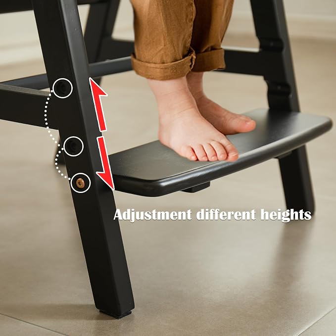 Solid Wood high Chairs for Toddlers, High Chair Grows - Image 4