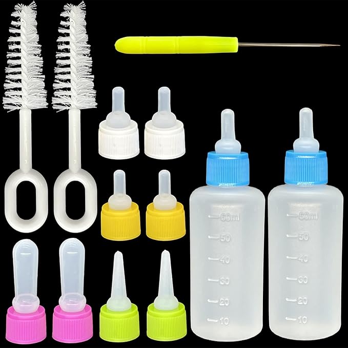 Pet Bottle Kit, Squeeze Liquid Replaceable Silicone Teat by SOEAEODG