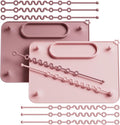 2 Pack Baby Silicone Mat, with Suction Base and 8 Stretchable Straps, Seposeve by Seposeve