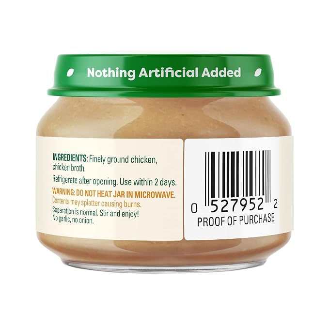 Beech-Nut Meat Baby Food Jars, Chicken & Chicken Broth Puree, 7g Protein - Image 8