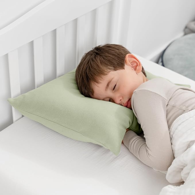 Comfy Cubs Toddler Pillow with Cotton Pillowcase, 13 x 18 in - Image 2