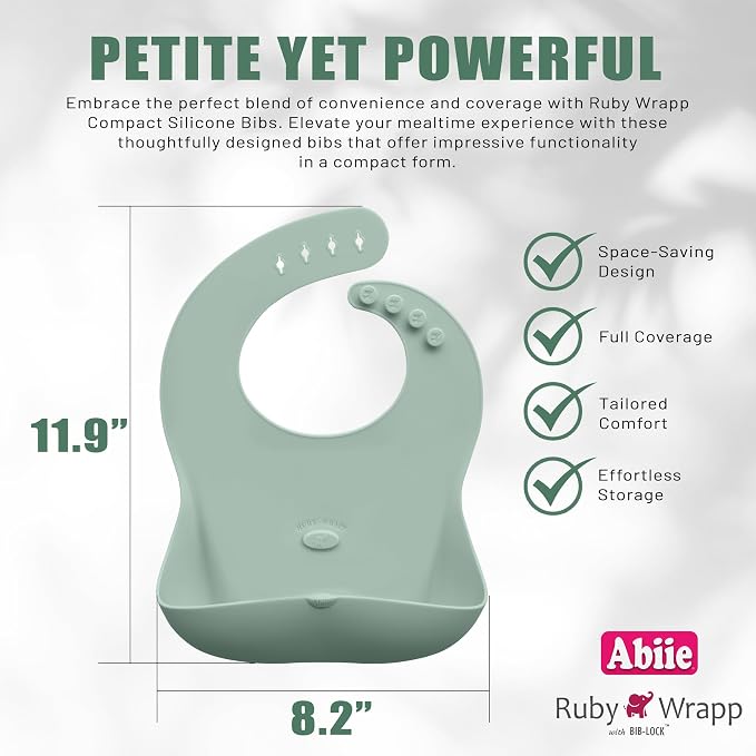 Abiie Ruby Wrapp Silicone Bibs for Babies - Image 6