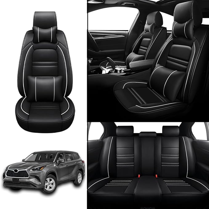 Car Seat Covers for Toyota Highlander 2001-2025 | 5-Seats Seat Covers, - Image 2