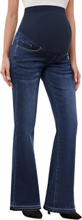 GLAMIX Women's Stretch Maternity Bootcut Jeans by GLAMIX