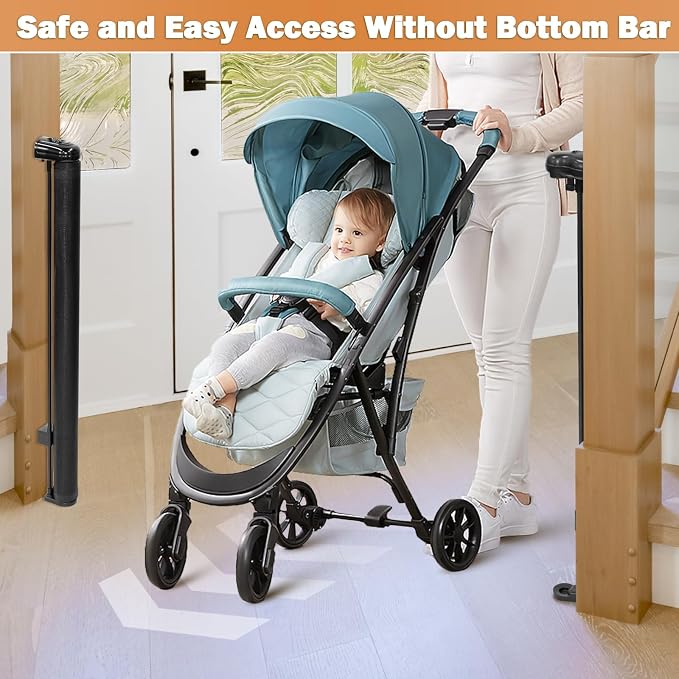 42" Extra Tall Retractable Baby Gates Dog Gate - Image 3