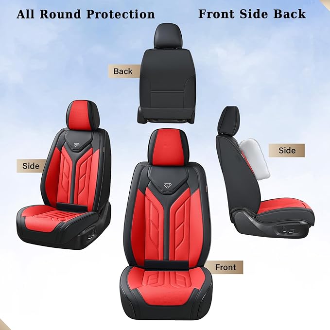 Coverado Car Seat Covers Full Set, Automotive Seat Covers Car Seat Protector - Image 2