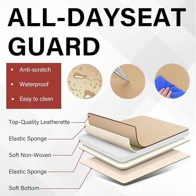 Leather Car Seat Covers Fit for LR LR4 2009-2016, 5 Seater Waterproof and - Image 5