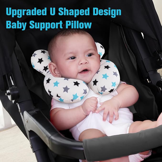 KAKIBLIN Baby Neck Pillow, Upgraded Baby Support Pillow, Head Pillows - Image 3