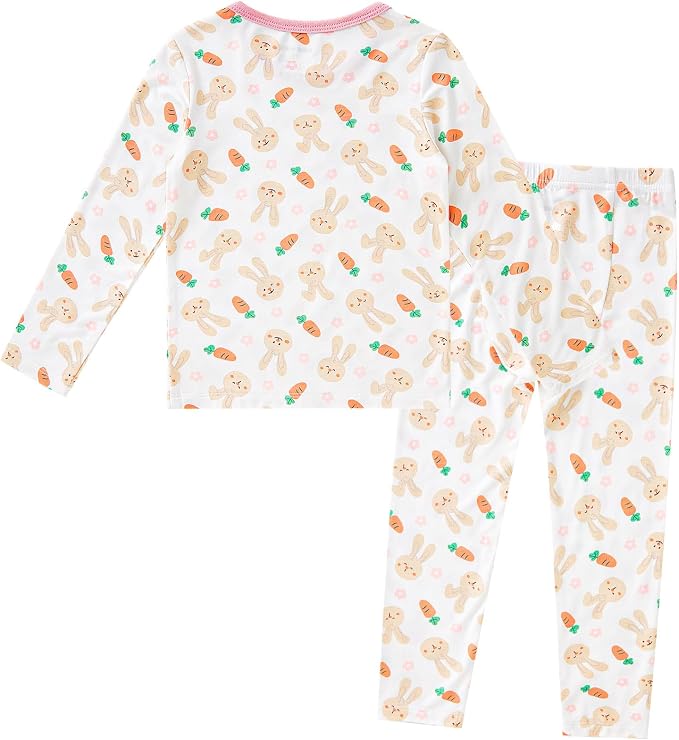 pureborn Baby Toddler Kids Viscose from Bamboo Pajamas Set Pjs 2pcs 18M-8Y - Image 2