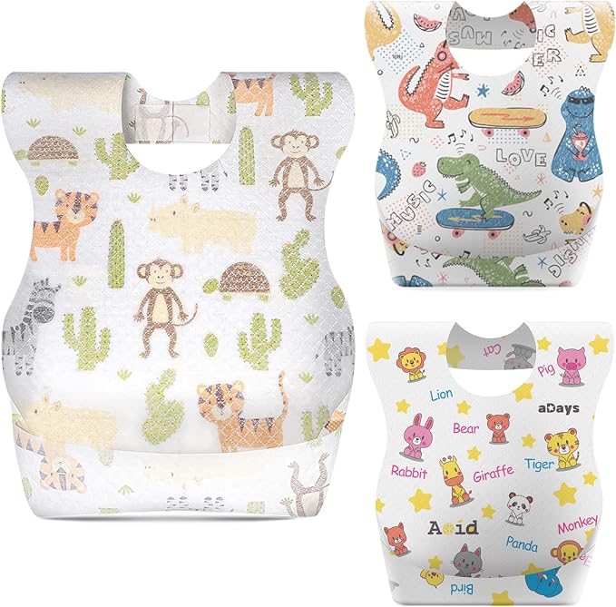 KIIS Disposable Baby Bibs for Baby Boys and Girls - Image 2