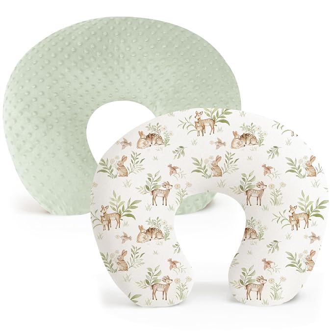 Konssy 2 Pack Nursing Pillow Covers, Soft and Comfortable Nursing Cover by Konssy