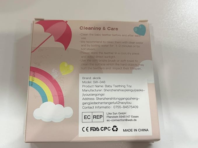 akolik Baby Teething Toys, Teething Relief Toy, BPA Free Baby Chew Toys Infant - Image 10