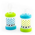 Sassy Baby Food Nurser – 4+ Months Set of 2-4oz 100% Silicone Nipple and Spoon by Sassy