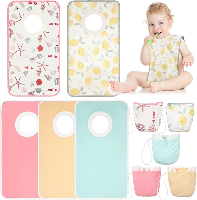 Newwiee 5 Pcs Large Towel Bib Toddler by Newwiee